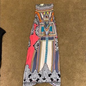 Bright patterned maxi dress